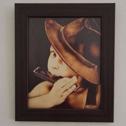 Picture of Playing Harmonica with a Fedora