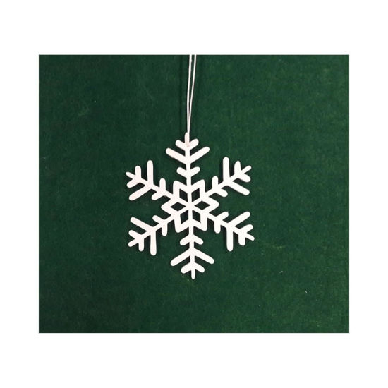 Picture of Wooden Christmas Ornaments - Snowflakes Set