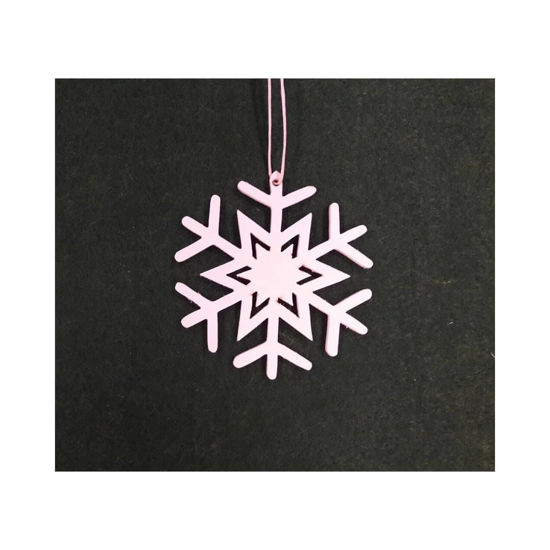 Picture of Wooden Christmas Ornaments - Snowflakes Set