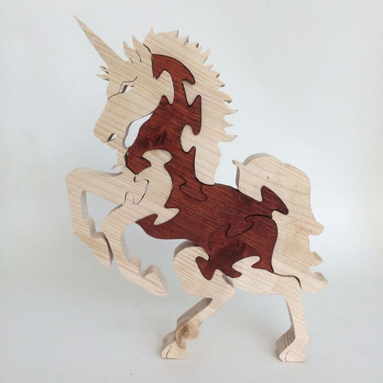 Picture of Wooden Puzzle - Unicorn - 2