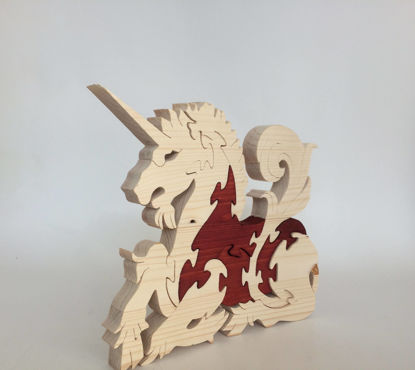 Picture of Wooden Puzzle - Unicorn