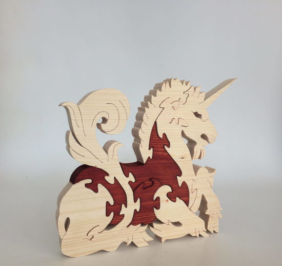 Picture of Wooden Puzzle - Unicorn