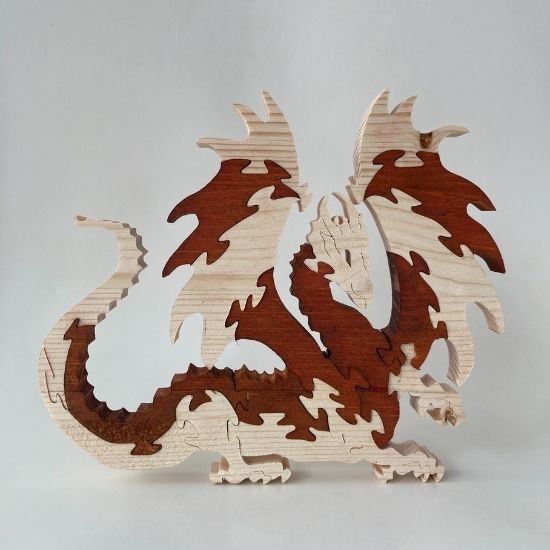 Picture of Wooden Puzzle - Smaug the Dragon