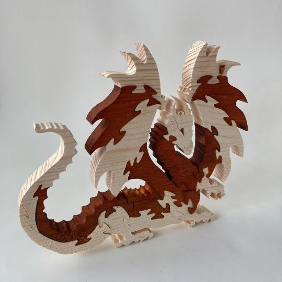 Picture of Wooden Puzzle - Smaug the Dragon