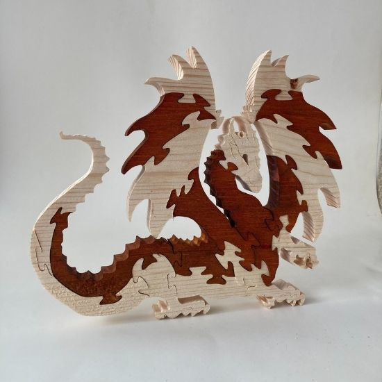 Picture of Wooden Puzzle - Smaug the Dragon