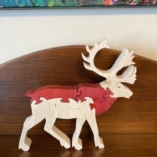 Picture of Wooden Deer Puzzle - Reindeer