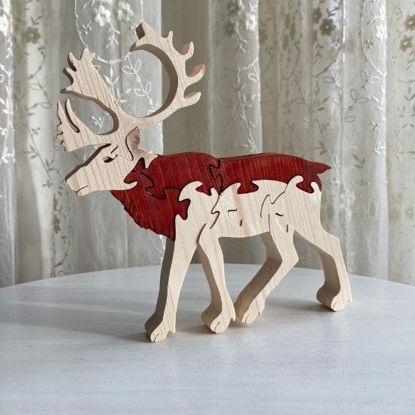 Picture of Wooden Deer Puzzle - Reindeer