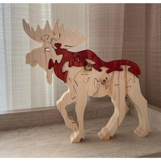 Picture of Wooden Deer Puzzle - Moose