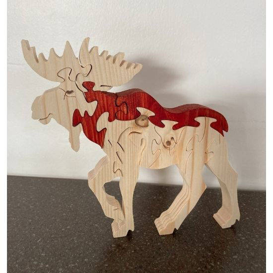 Picture of Wooden Deer Puzzle - Moose