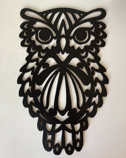 Picture of Wood Wall Art Owl Set, Wooden Animal Wall Decor