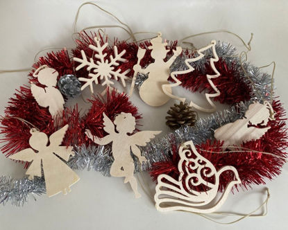 Picture of Wooden Christmas Ornaments - Big Mix Set-4