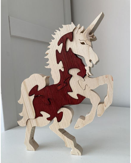 Picture of Wooden Puzzle - Unicorn - 2