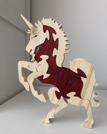 Picture of Wooden Puzzle - Unicorn - 2