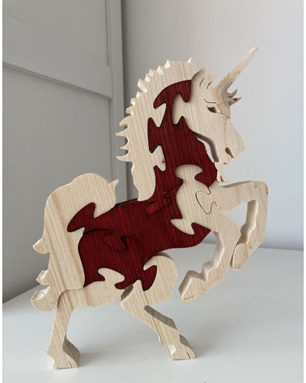 Picture of Wooden Puzzle - Unicorn - 2