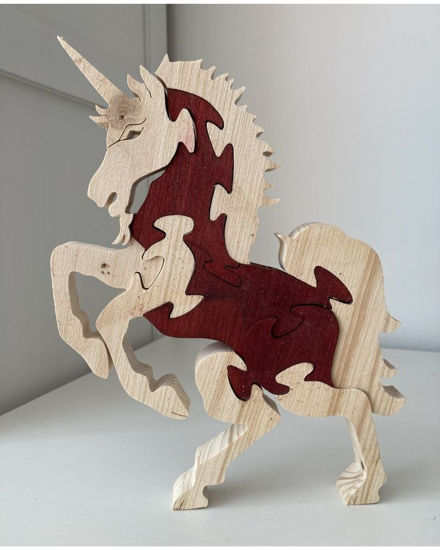 Picture of Wooden Puzzle - Unicorn - 2