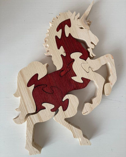 Picture of Wooden Puzzle - Unicorn - 2