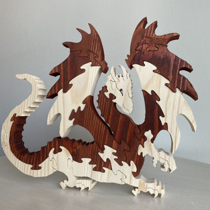 Picture of Wooden Puzzle - Smaug the Dragon