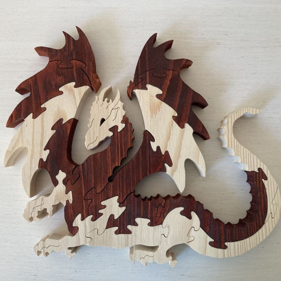 Picture of Wooden Puzzle - Smaug the Dragon