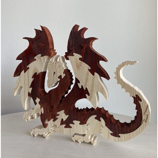Picture of Wooden Puzzle - Smaug the Dragon