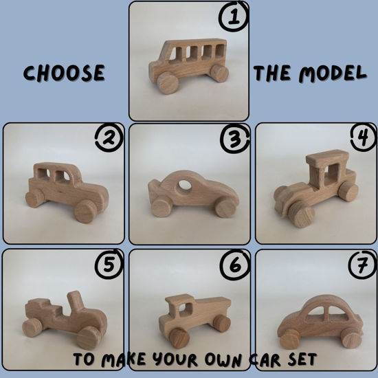 Picture of Wooden Toy Car Set