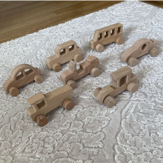 Picture of Wooden Toy Car Set