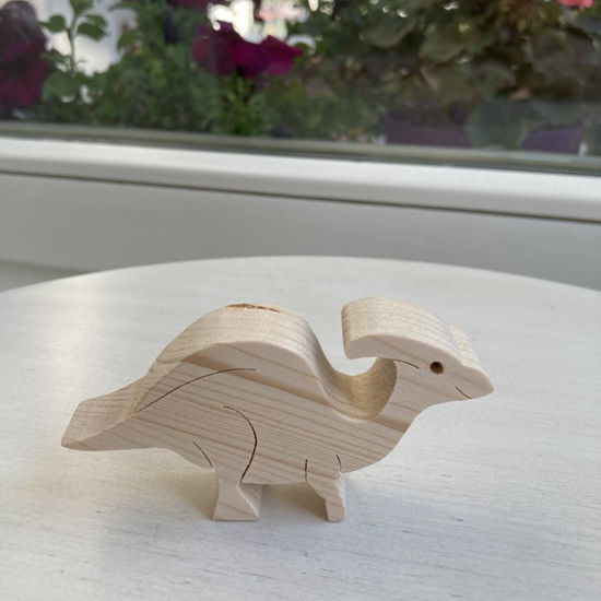 Picture of Handmade Wooden Dinosaur Toy Set