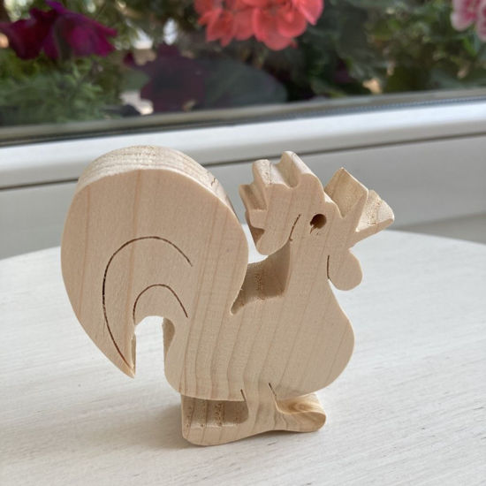 Picture of Handmade Wooden Farm Animal Toys, Set of 9