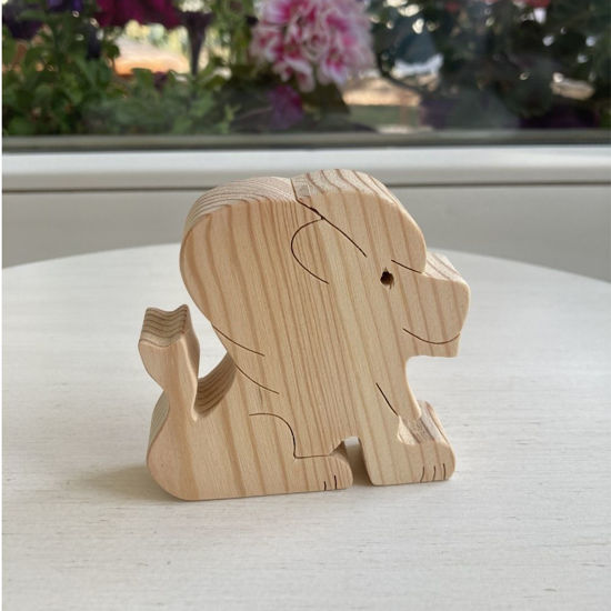 Picture of Handmade Wooden Wild Animal Toys, Set of 9