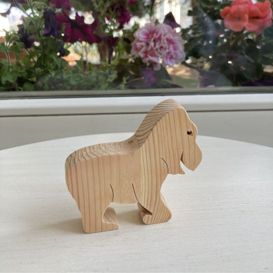Picture of Handmade Wooden Wild Animal Toys, Set of 9